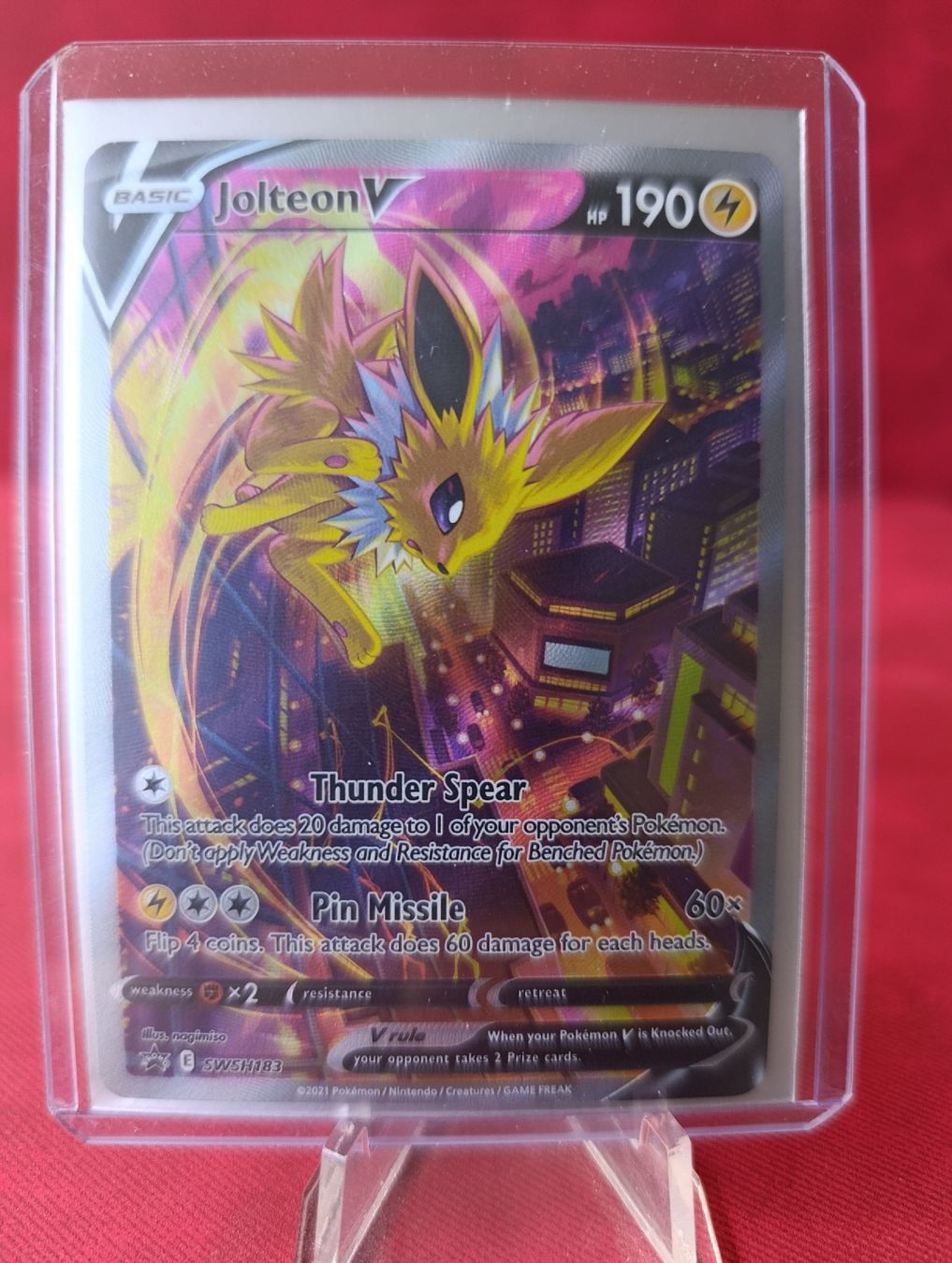 Pokémon Carte collezionabili: Carte Pokémon Jolteon V SWSH183 – Usato da Yverdon-les-Bains venduto da cashkiller