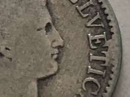 Abart 5 Rp. 1883 (sieht aus wie Stempelbruch)
