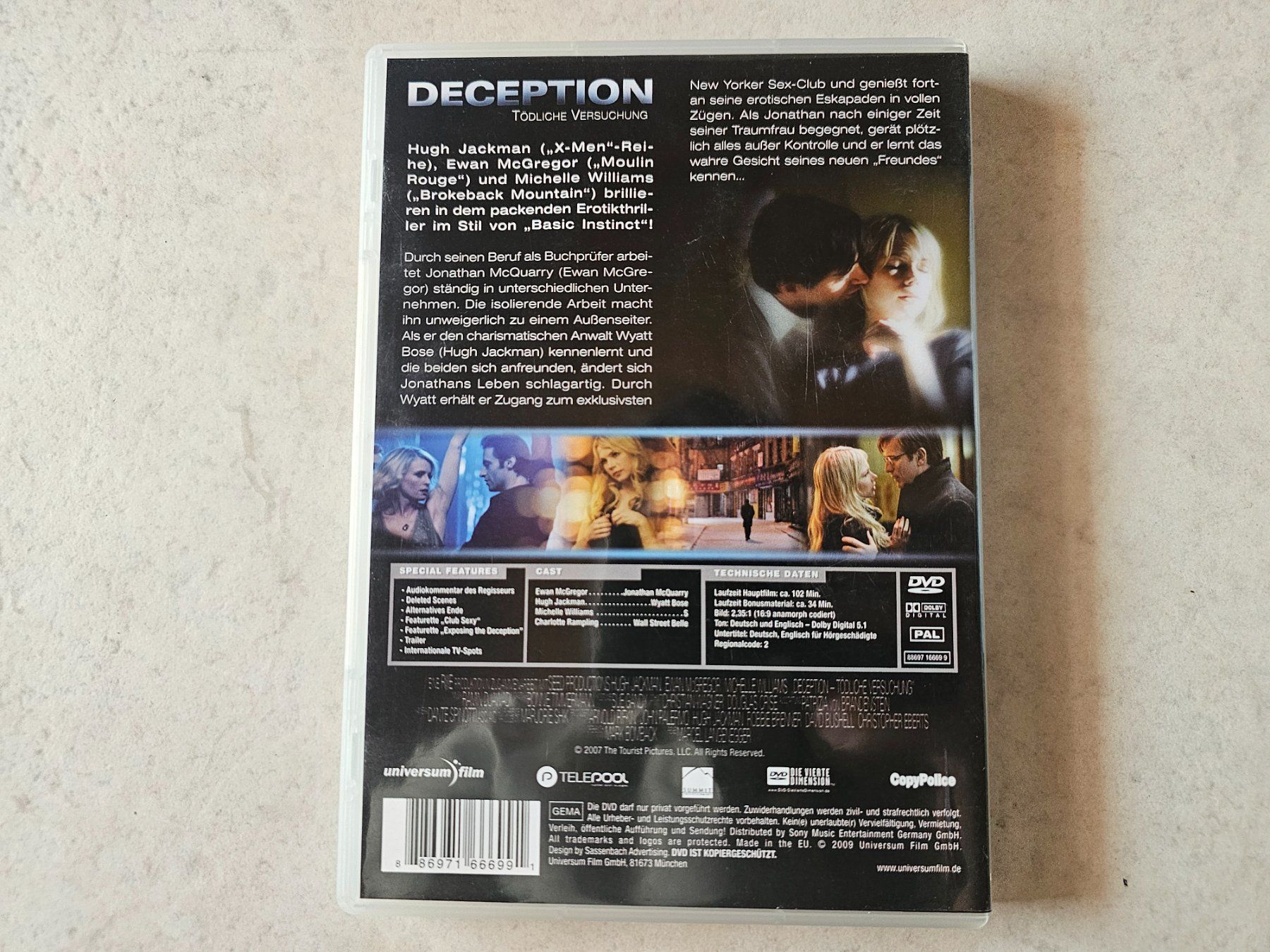 Tutti i DVDs: Deception  -  Tödliche Versuchung – Usato da Schneisingen venduto da backstore24 1