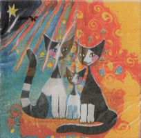 Papierservietten mit Katzen, Rosina Wachtmeister