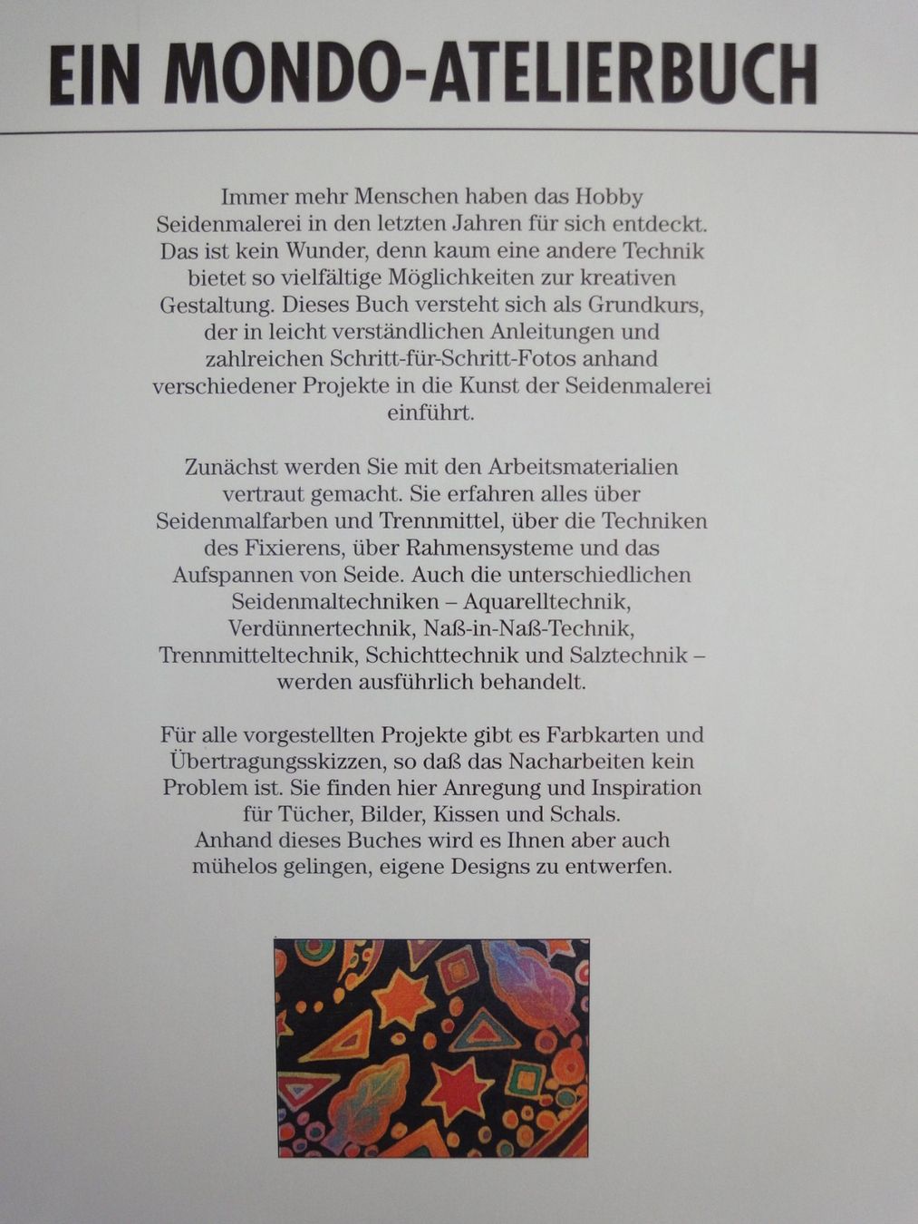 Bücher: SEIDENMALEREI - Ein Mondo-Atelierbuch – Neu (gemäss Beschreibung) aus Biel/Bienne von 07helios032 1