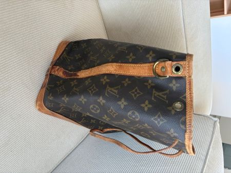 Louis Vuitton Tasche Monogram Canvas Leder braun