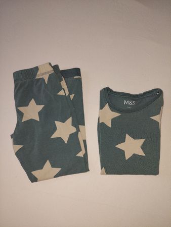 M&S Pyjama Sterne Gr. 110-116 5-6J