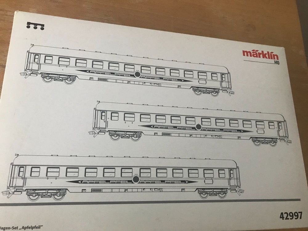 Märklin 42997- 3 Wagen Set DB - mit Beleuchtung (Gebraucht) in Erstfeld ...
