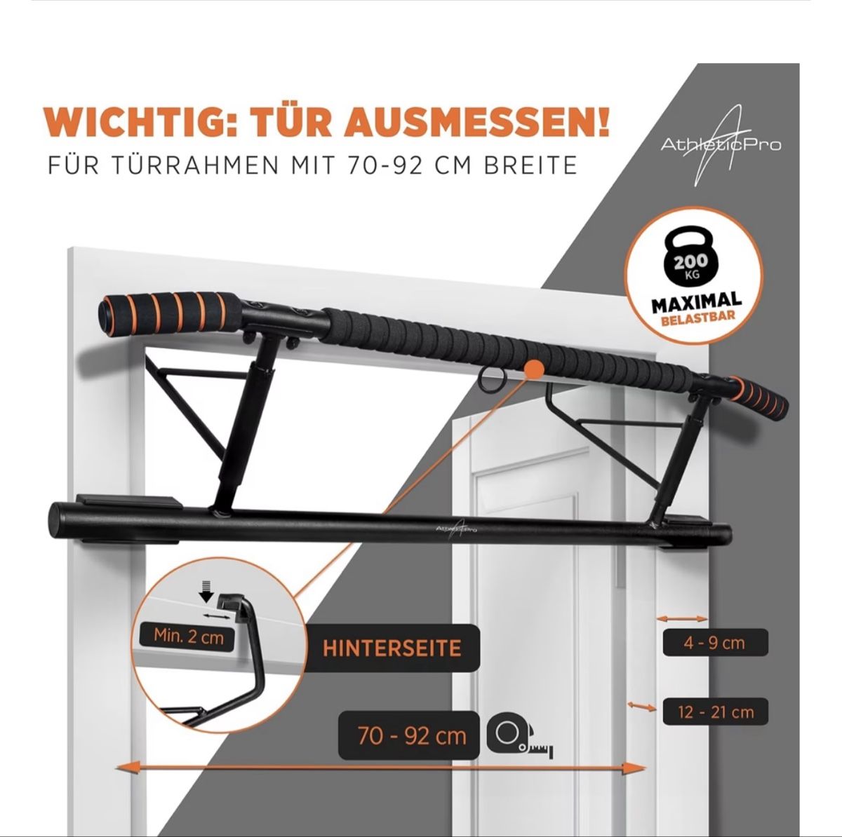 Hometrainer: AthleticPro Klimmzugstange – Nuovo e nell'imballaggio originale da Zürich venduto da couch71 1