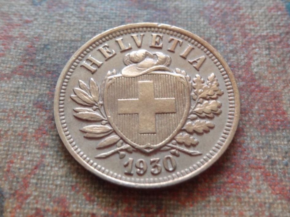 Alle Münzen: 2 Rp. 1930  (D) – Gebraucht aus Romanel-sur-Lausanne von Swift13