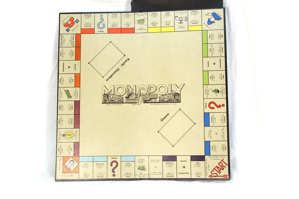 Vintage Monopoly Spiel Schweizer Edition 5