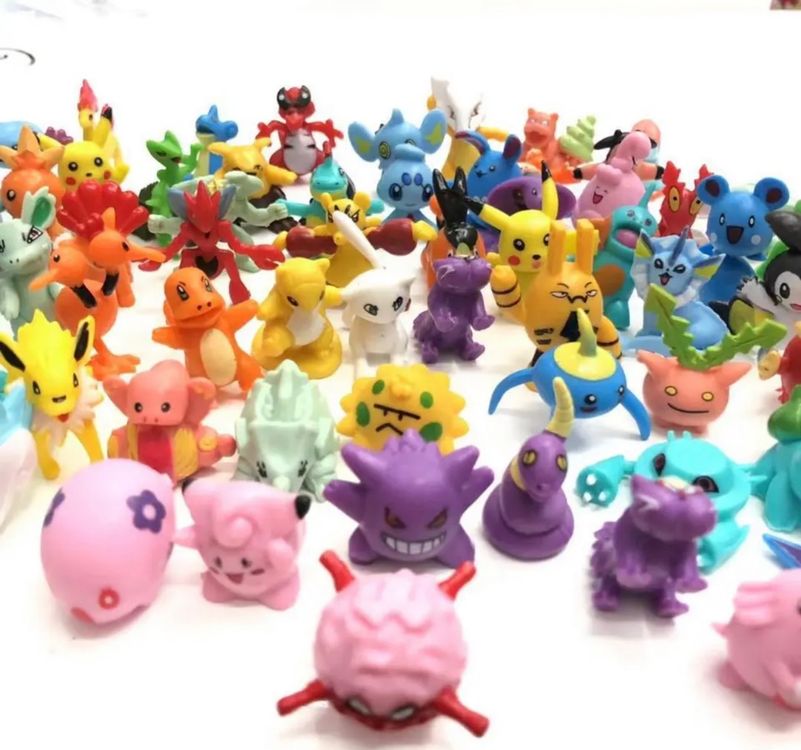 Lot de Figurines Pokémon pour Enfant, 24 pièces