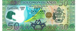 Solomon Islands 50 Dollars COMM Polymer Replacement UNZ