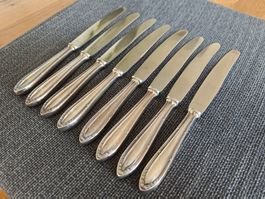 Messer versilbert mit Solingen Klinge (8 Stück)