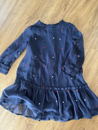 Kleid Tommy Hilfiger blau mit Sternen Grösse 92