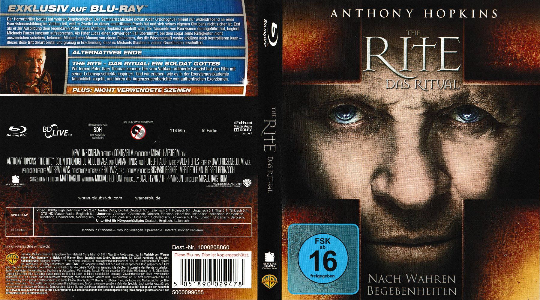 Tutti i DVDs: Blu-Ray - The Rite - Das Ritual – Usato da Langnau am Albis venduto da MediaRescuerKeLoX