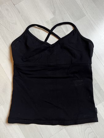 Prana Sporttop Gr. XS Schwarz mit eingenähtem BH