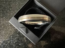Titan Armreif mit Goldstreifen