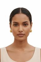 Daisy Clip-Ohrringe goldfarben Vintage NP 300CHF