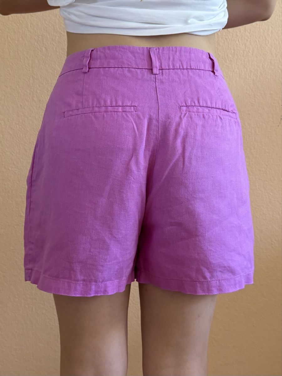 Benetton Pantalons: PINK LINEN SHORTS M – Neuf (Voir description) à Puplinge par yav_9r9f