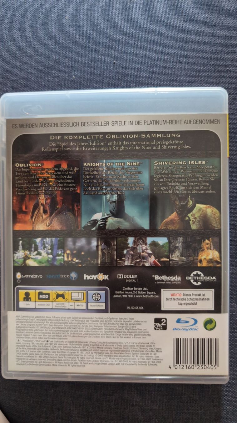 Giochi: The Elders Scrolls 4: Oblivion PS3 – Usato da Zürich venduto da man_8hdl 1