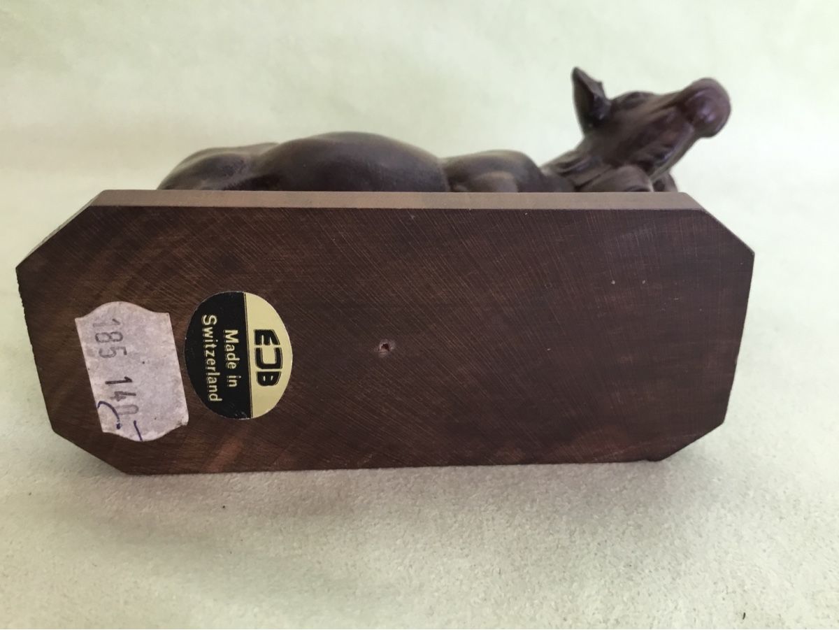 Statuette: Ältere geschnitzte Kuh aus Holz – Usato da St. Gallen venduto da chamilla 3
