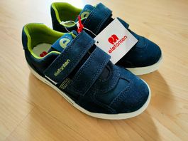 Jungen Halbschuhe Leder blau Elefanten Gr 31/32 NEU!