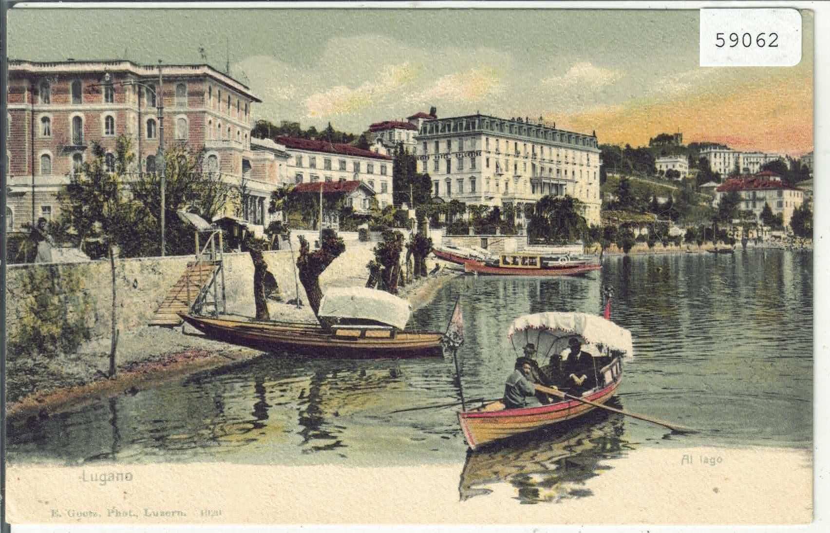 Ansichtskarten: Lugano - Al Lago - animee – Gebraucht aus Ettingen von Kartenplanet