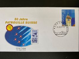 Solarimpulse + 50. Tg der Aerophilatelie + Patrouille Suisse