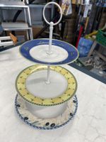Etagere 3 stöckig für Früchte Kuchen Gebäck Teller Porzellan