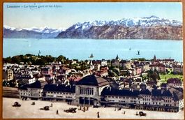 Lausanne - La gare 1914