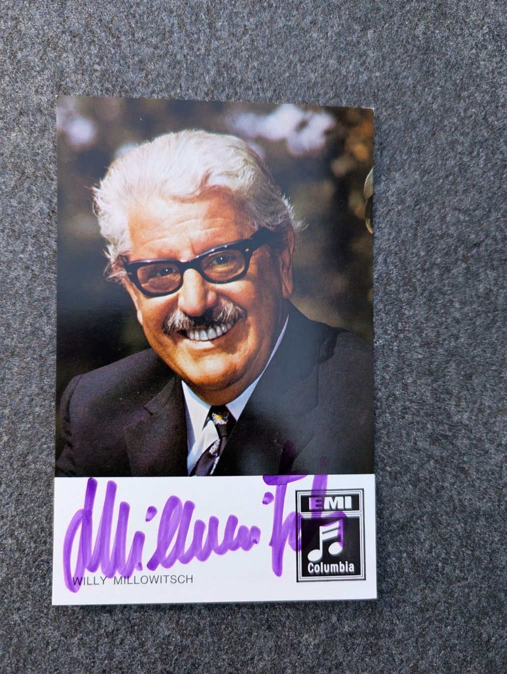 Autogramme: Willy Millowitsch, handsigniert – Gebraucht aus Buchs ZH von Fussballfredi