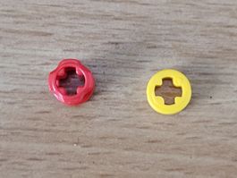 Lego Technic - Pièces Détachées - 2x pièces jaune et rouge