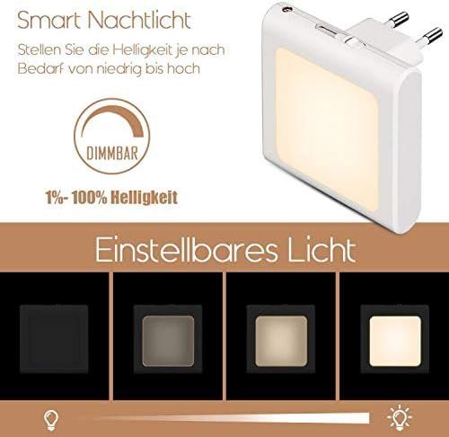 Lampes: Nachtlicht Steckdose Dämmerungssensor 4 Stück Helligkeit – Neuf avec emballage d'origine à Hundwil par tec_mm27 3