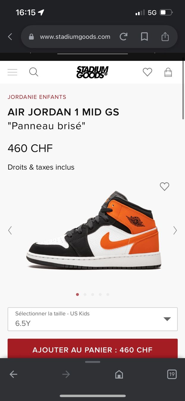 Nike Scarpe da uomo: Air Jordan 1 mid GS | Taille 39 | US 6.5Y – Nuovo (secondo la descrizione) da Charmey (Gruyère) venduto da ya_12 6