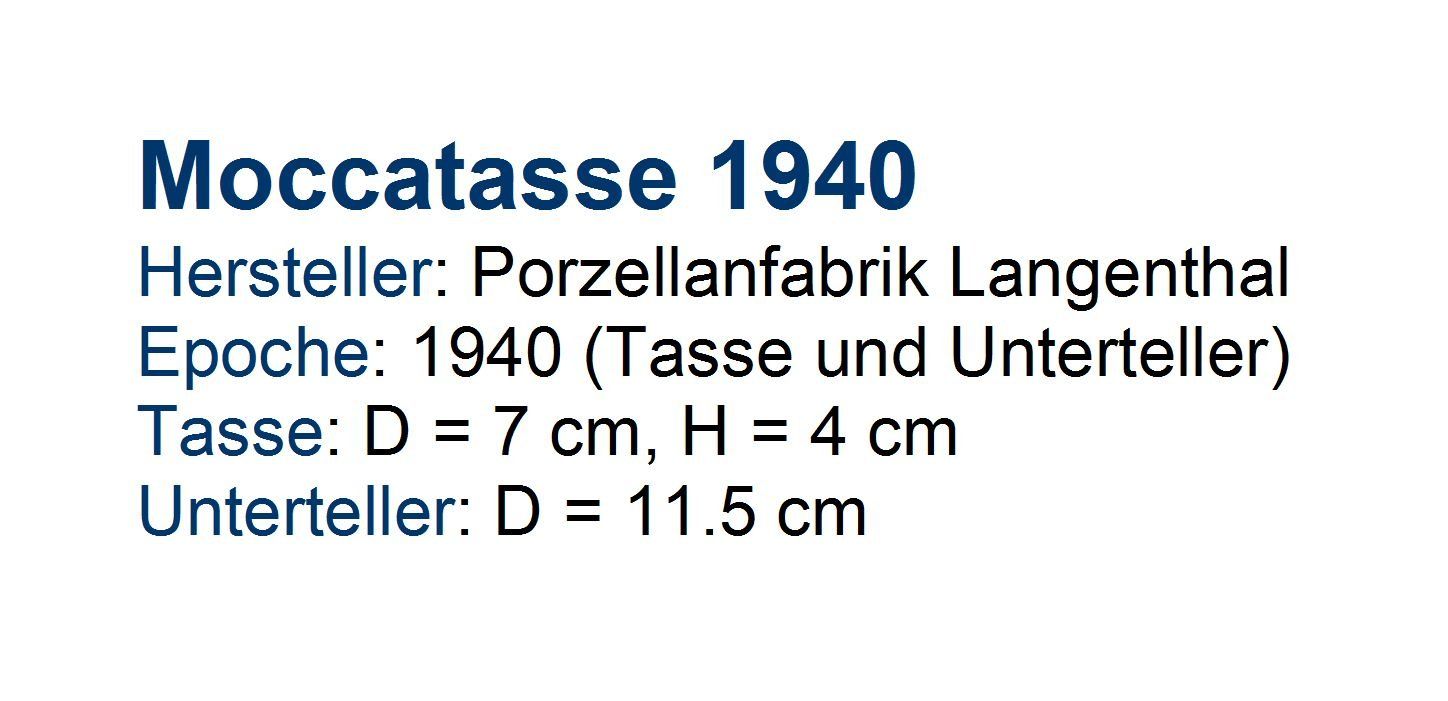 Tassen: Moccatasse Langenthal 1940 – Neu (gemäss Beschreibung) aus Flamatt von samowarow 1