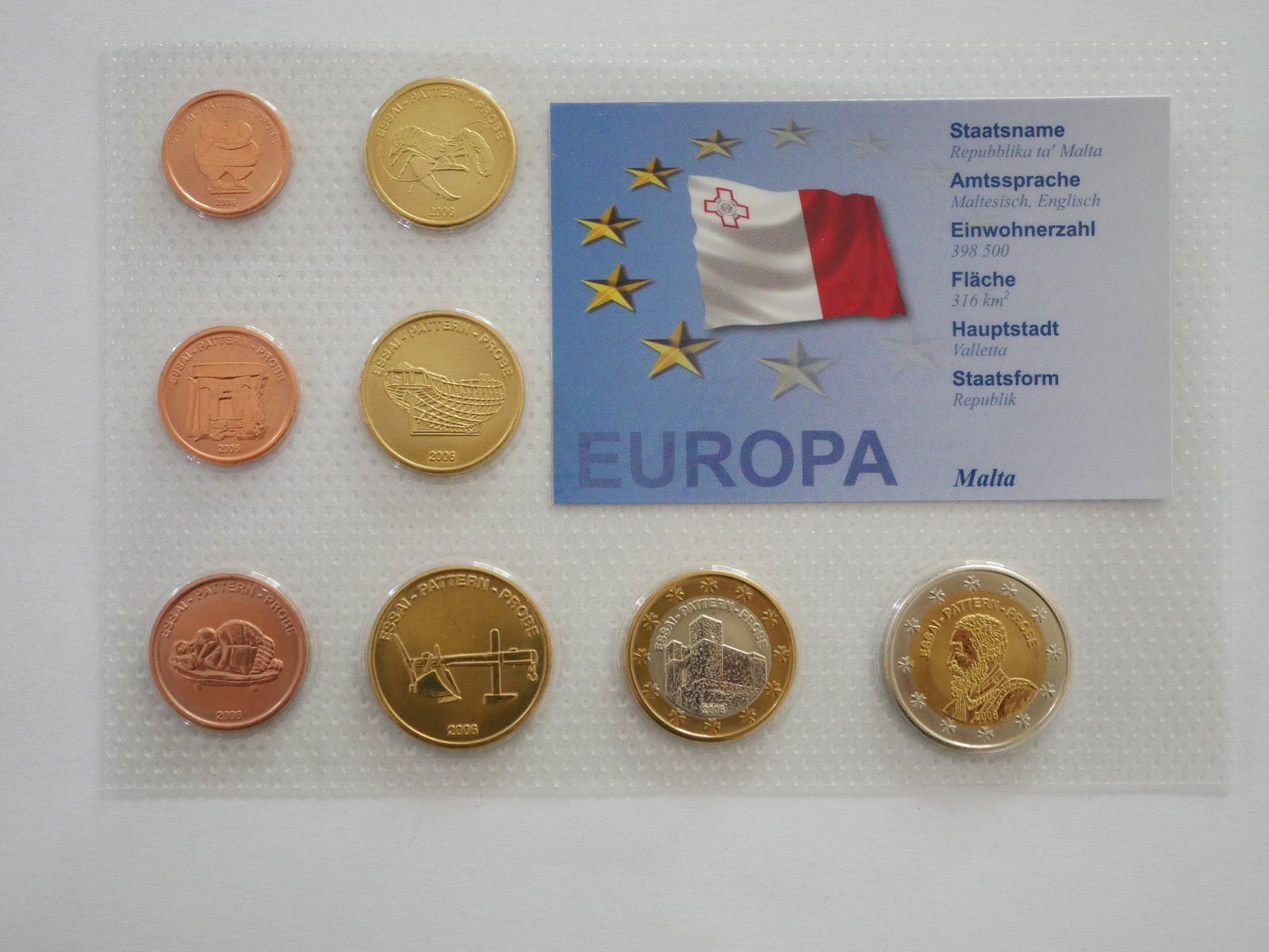 Toutes les monnaies: Euro Probe Malta 2006 ***TOP*** – Neuf avec emballage d'origine à Kreuzlingen par Samson01
