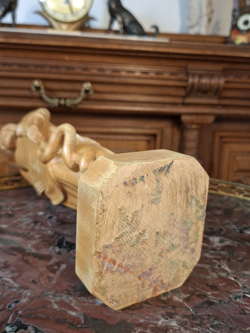 Statuette:  Holzfigur Asklepios Äskulap  – Usato da Steffisburg venduto da ZeitReise_ 2