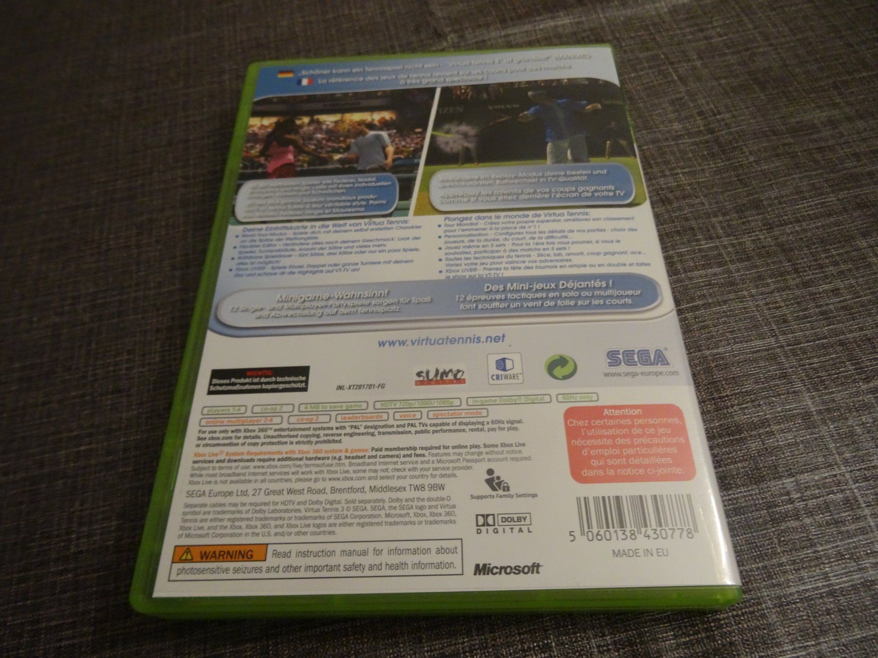Microsoft Giochi: Virtua Tennis 3       XBOX 360 – Usato da Olten venduto da Disc-Ausverkauf 2