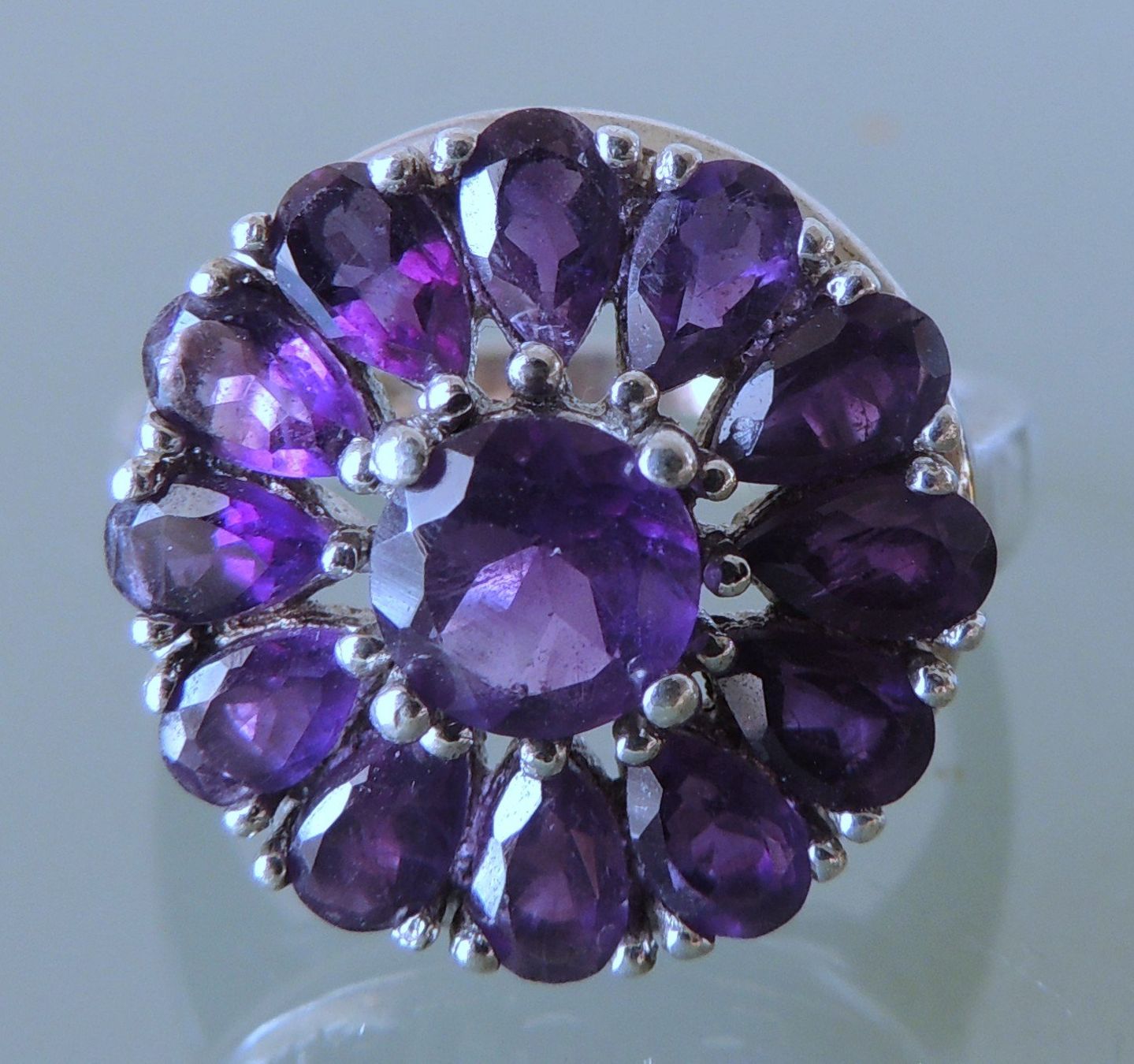 Anelli: HARRY IVENS Silber 925 Amethyst Fingerring Gr. 60 – Usato da Waldenburg venduto da schaller707