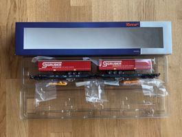 ROCO 67407 Doppeltaschen-Gelenkwagen Wascosa Gruber DC