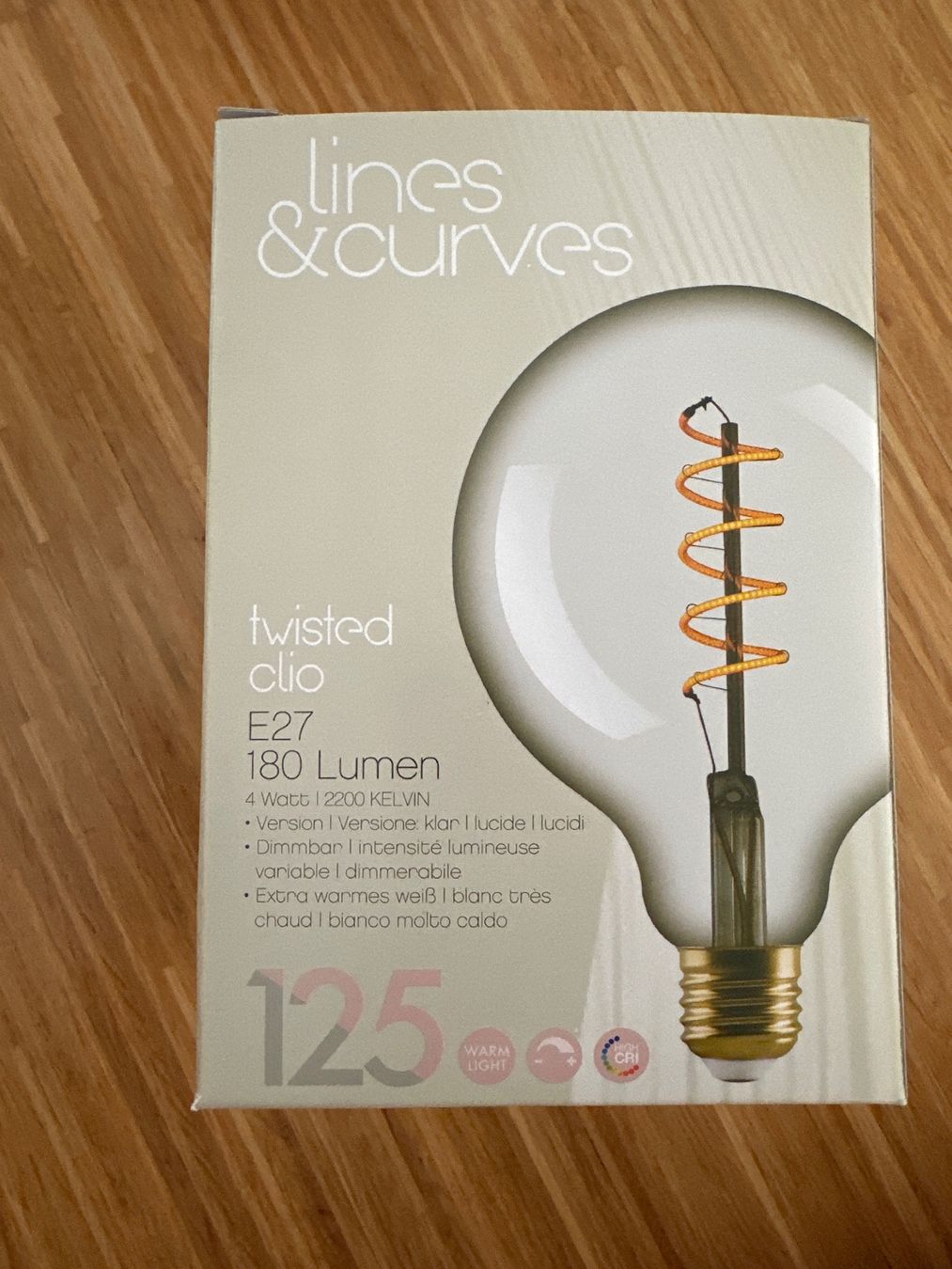 Lampen: Lampe LED lines & curves twisted clio E27 4W Neu – Neu und originalverpackt aus Glattpark(Opfikon) von giu_ml7l