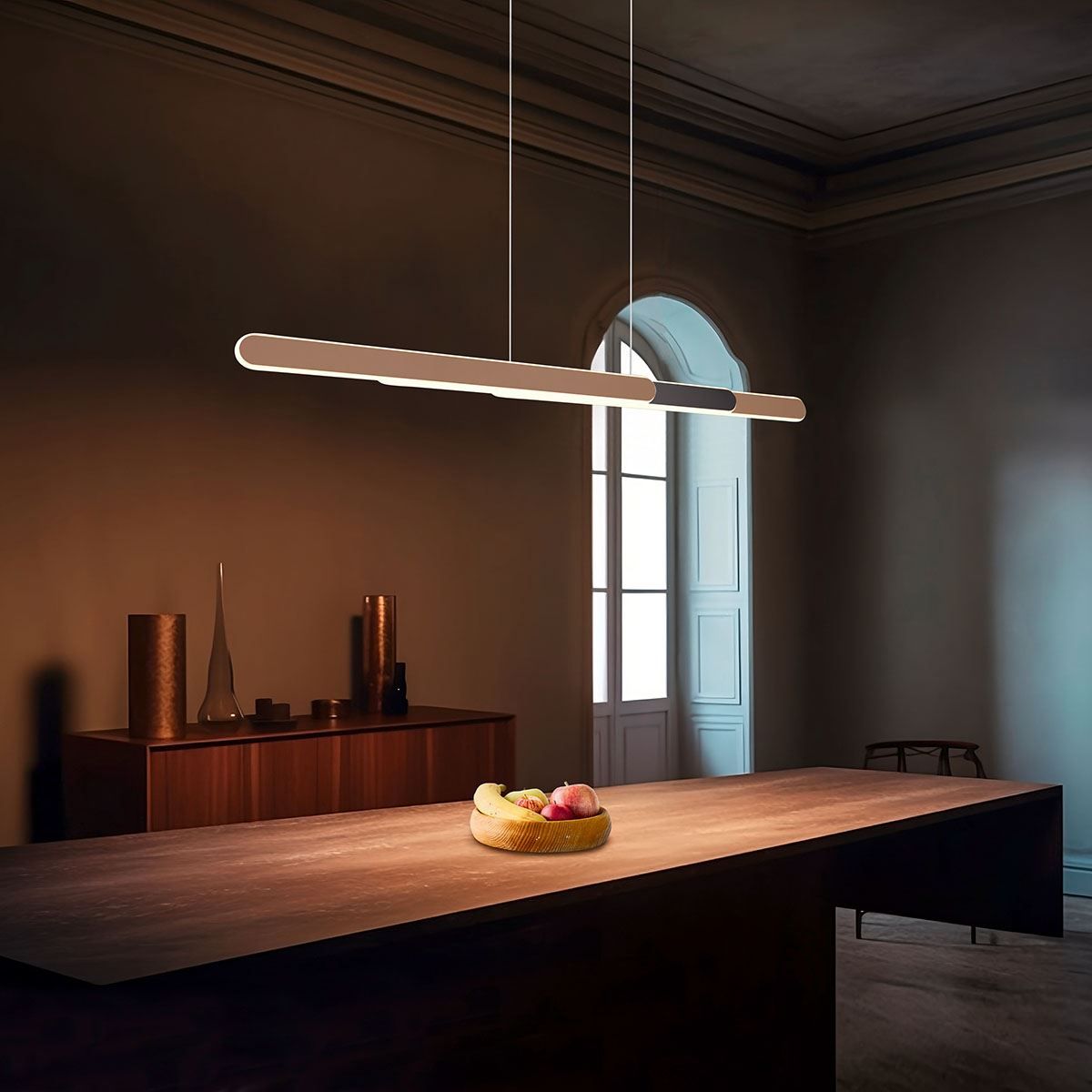 Lampadari & plafoniere: LED Pendelleuchte, Farbwechsler, Braun – Nuovo (secondo la descrizione) da Kreuzlingen venduto da Smart-Light 1