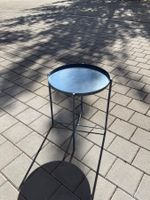 Beistelltisch rund blau Metall Guter Zustand