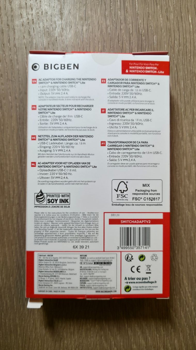 Nintendo Adattatori & Cavi: Konsole, Nintendo Switch, Ladegerät, Bigben AC-Adapter / OVP – Nuovo (secondo la descrizione) da Sirnach venduto da TheMrFreeman 4