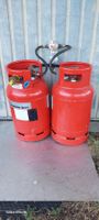 LPG Gasflaschen mit Druckminderer und Schlauch