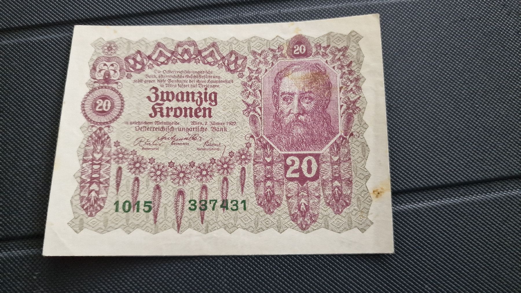 Banconote: Banknote Osterreich 1922 – Usato da Herisau venduto da Antiques.AR