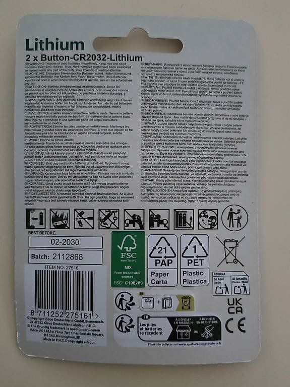 Caricatori & Batterie: 2St. CR 2032 LITHIUM Knopfbatterien 3 Volt – Nuovo e nell'imballaggio originale da Marly venduto da Mr_Boo 1