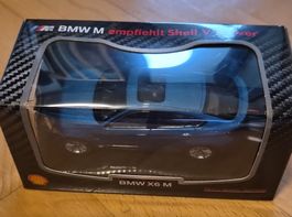 BMW X6 M Modellauto blau Shell VoV Power