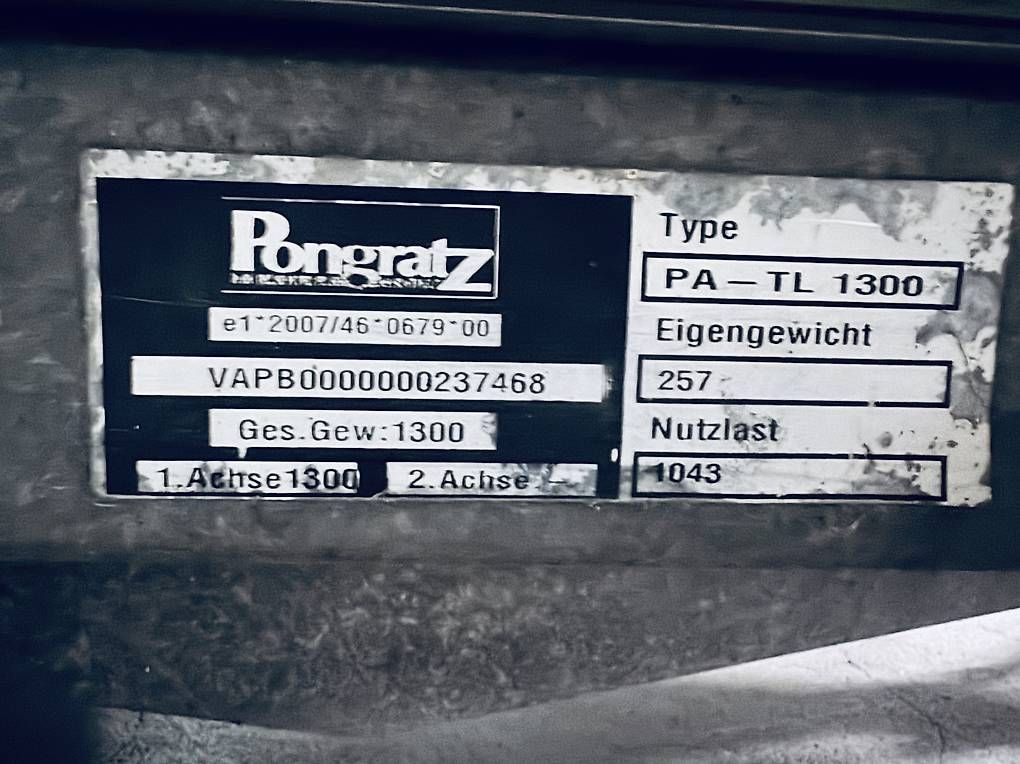 Pongratz Rimorchi: Anhänger  Pongratz – Usato da Adligenswil venduto da bentley007 4