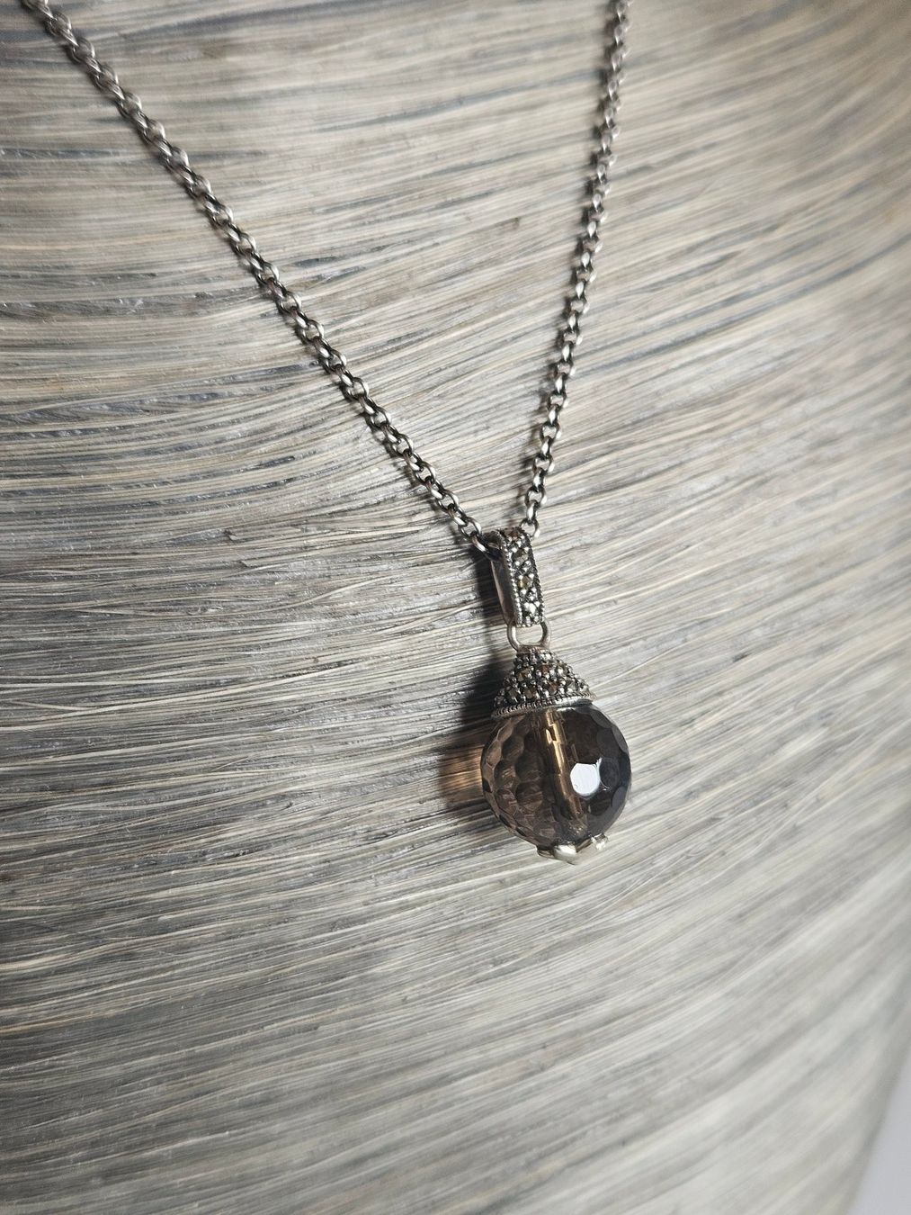 Catenine: Silber Kette mit Rauchquarz – Nuovo (secondo la descrizione) da Winterthur venduto da ste_tcx5 1