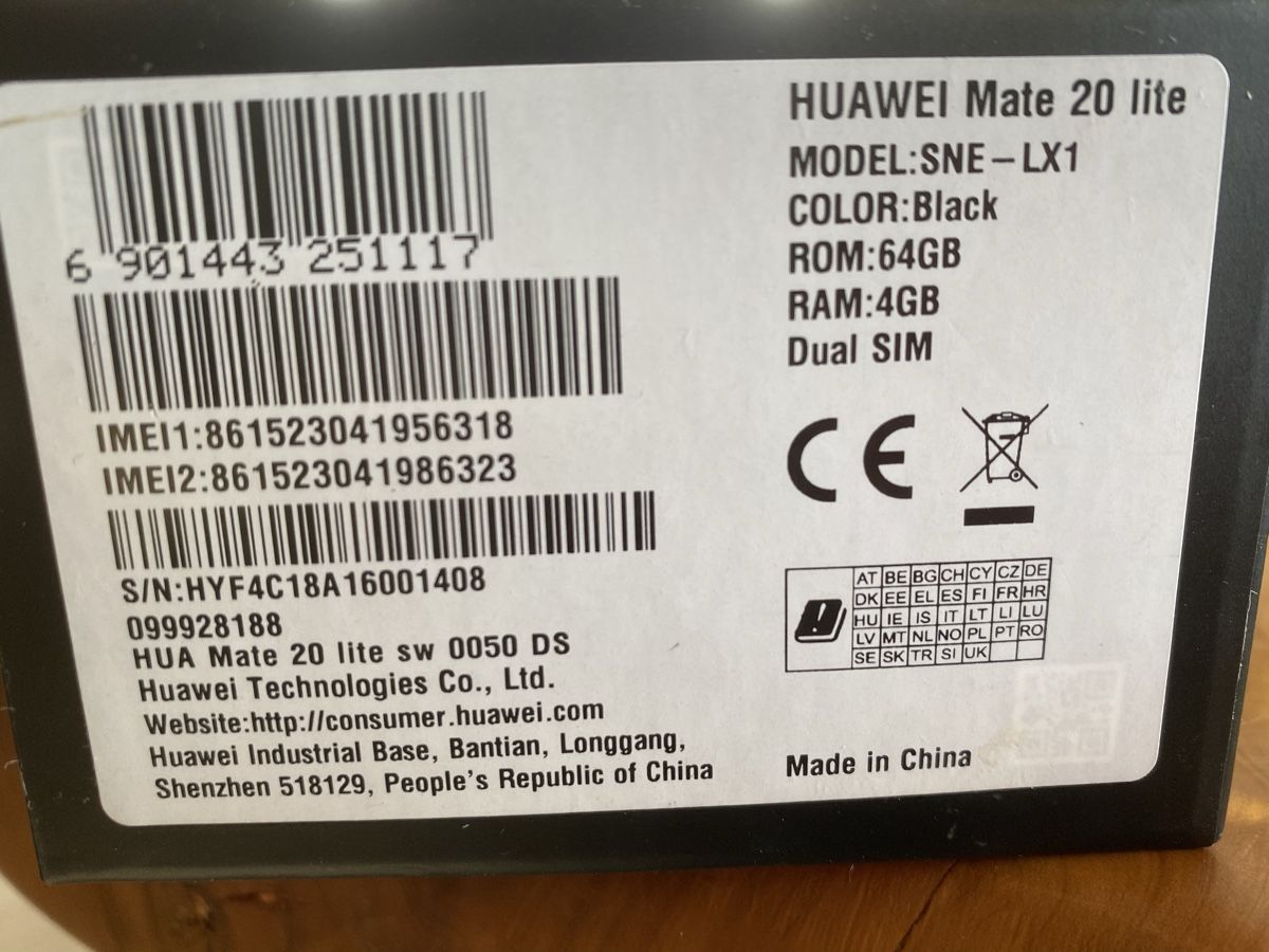 Huawei Telefoni cellulari / Smartphones: Huawei Mate 20 lite – Usato da Oberurnen venduto da mkaldowski77 3