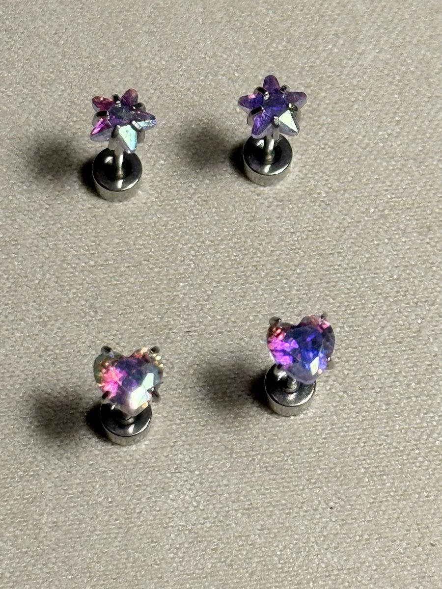 Ohrringe & -stecker: 2 Paar Ohrstecker Crystals NEU – Neu und originalverpackt aus Basel von Chili007 5