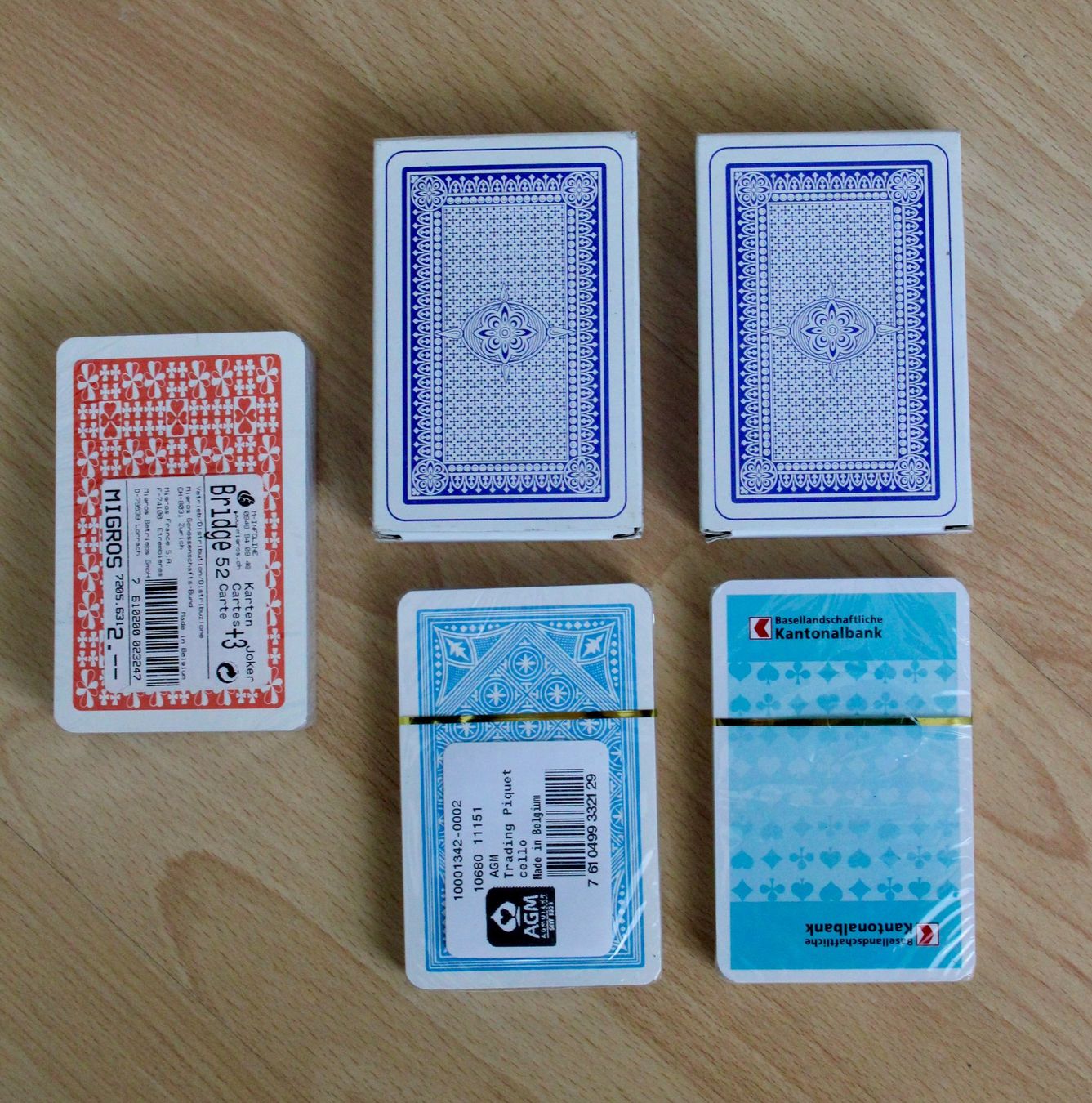 Giochi: 5 x Spielkarten - NEU – Nuovo e nell'imballaggio originale da Münchenstein venduto da brigser 1